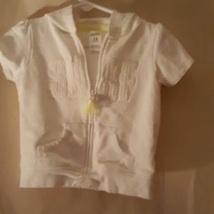 2 18 month Carter's girls short sleeve hoodies